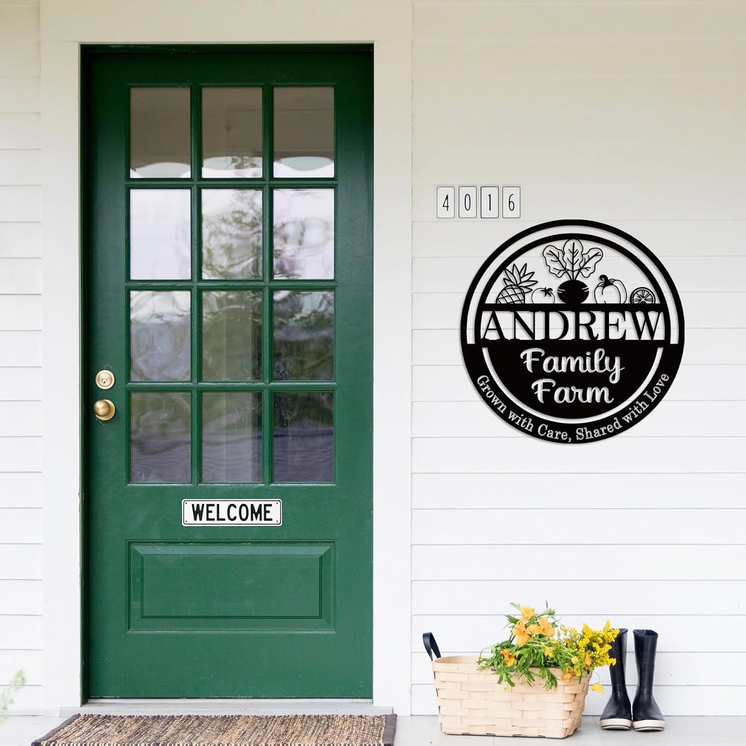 Custom Garden Sign, Vegetable Garden Sign, Personalized Metal Garden Signs for Outdoors-MetalsignX