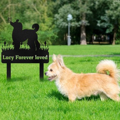 Personalized Pet Memorial Garden Stake, Custom Cat Headstone for Outdoor Decor | Memorial Plaque for Lost Pets-MetalsignX