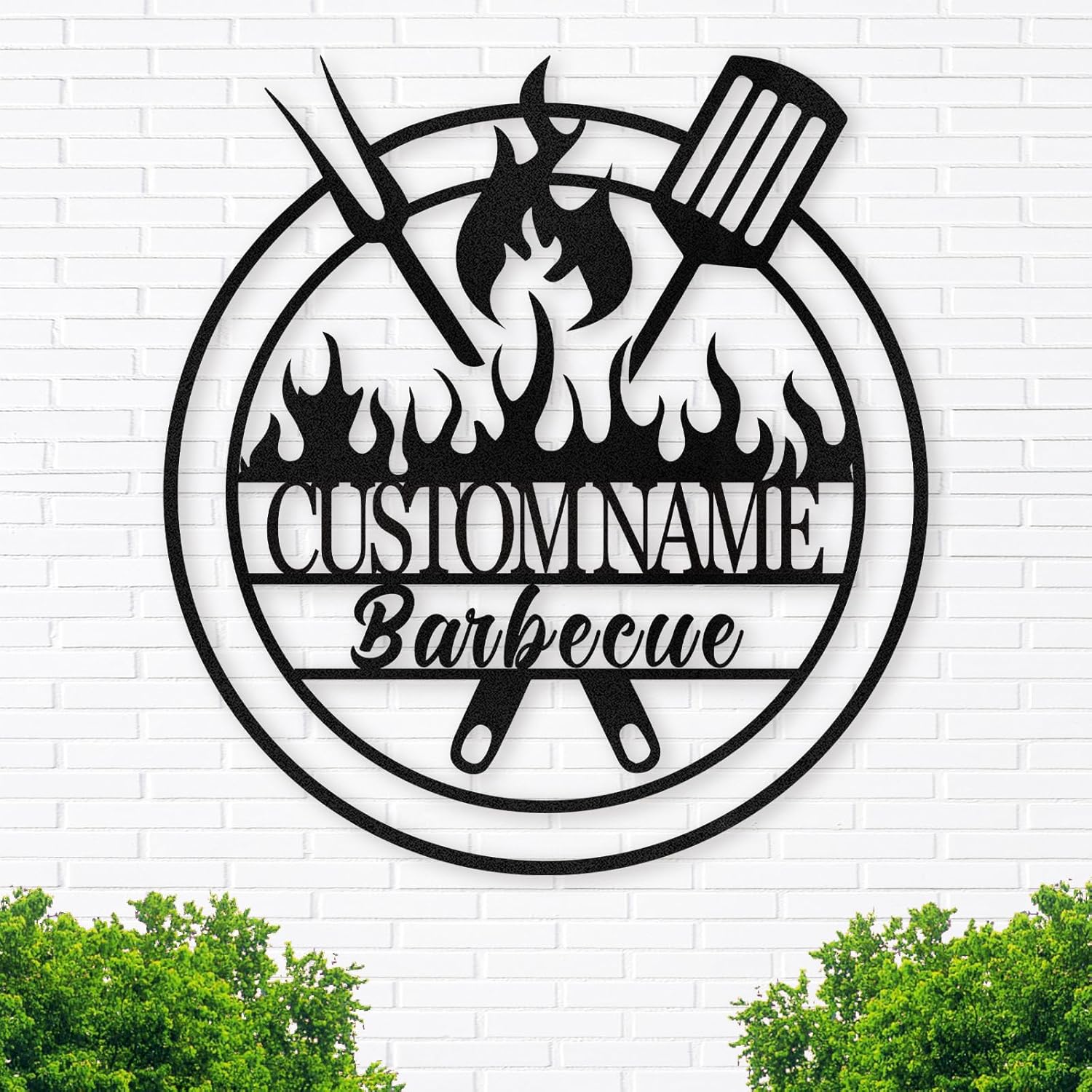 Personalized Kitchen Wall Plaque - Coffee, BBQ & Wine Metal Art for Food Lovers-MetalsignX