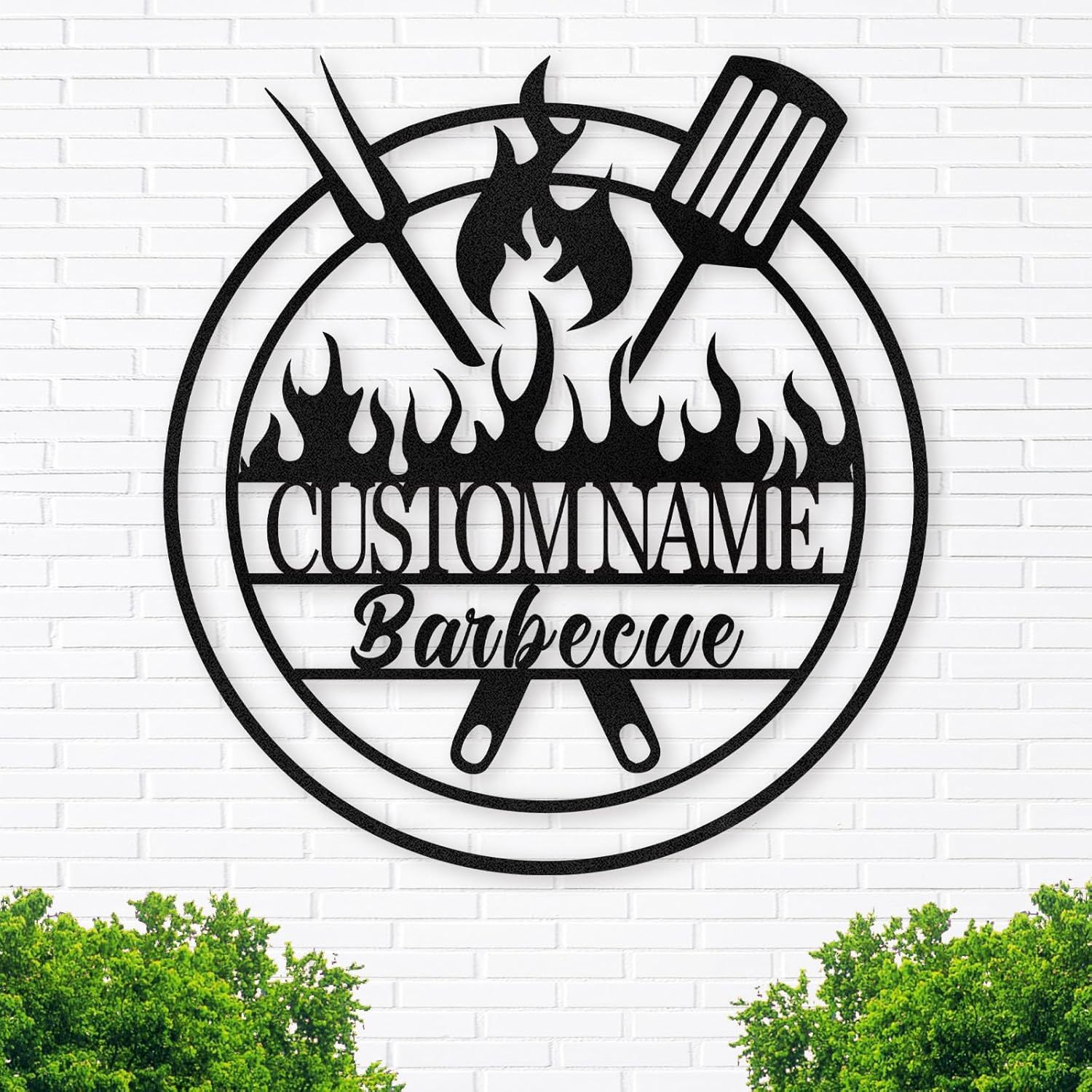 Personalized Kitchen Wall Plaque - Coffee, BBQ & Wine Metal Art for Food Lovers-MetalsignX