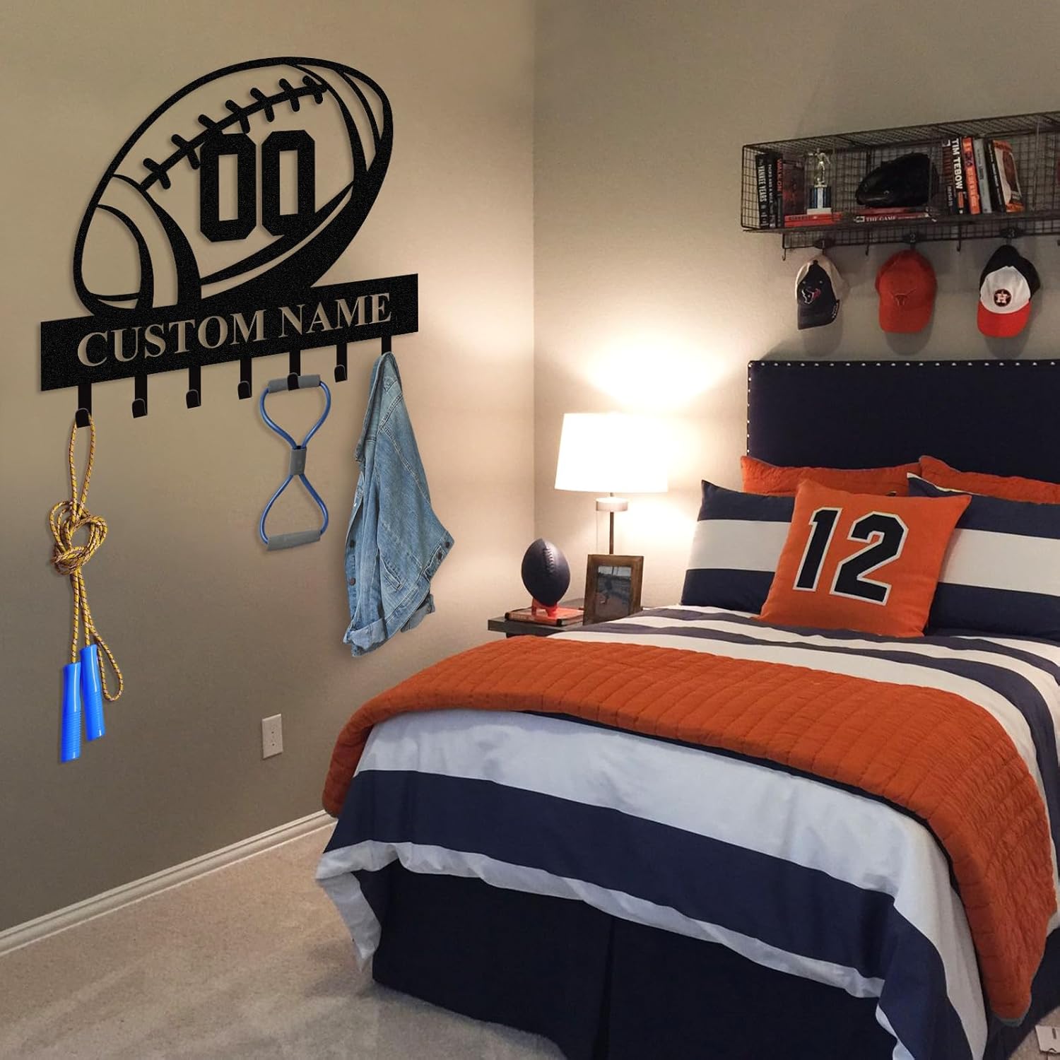 Personalized Key Holder for Wall, Custom Camping Wall Key Hooks with Name-MetalsignX