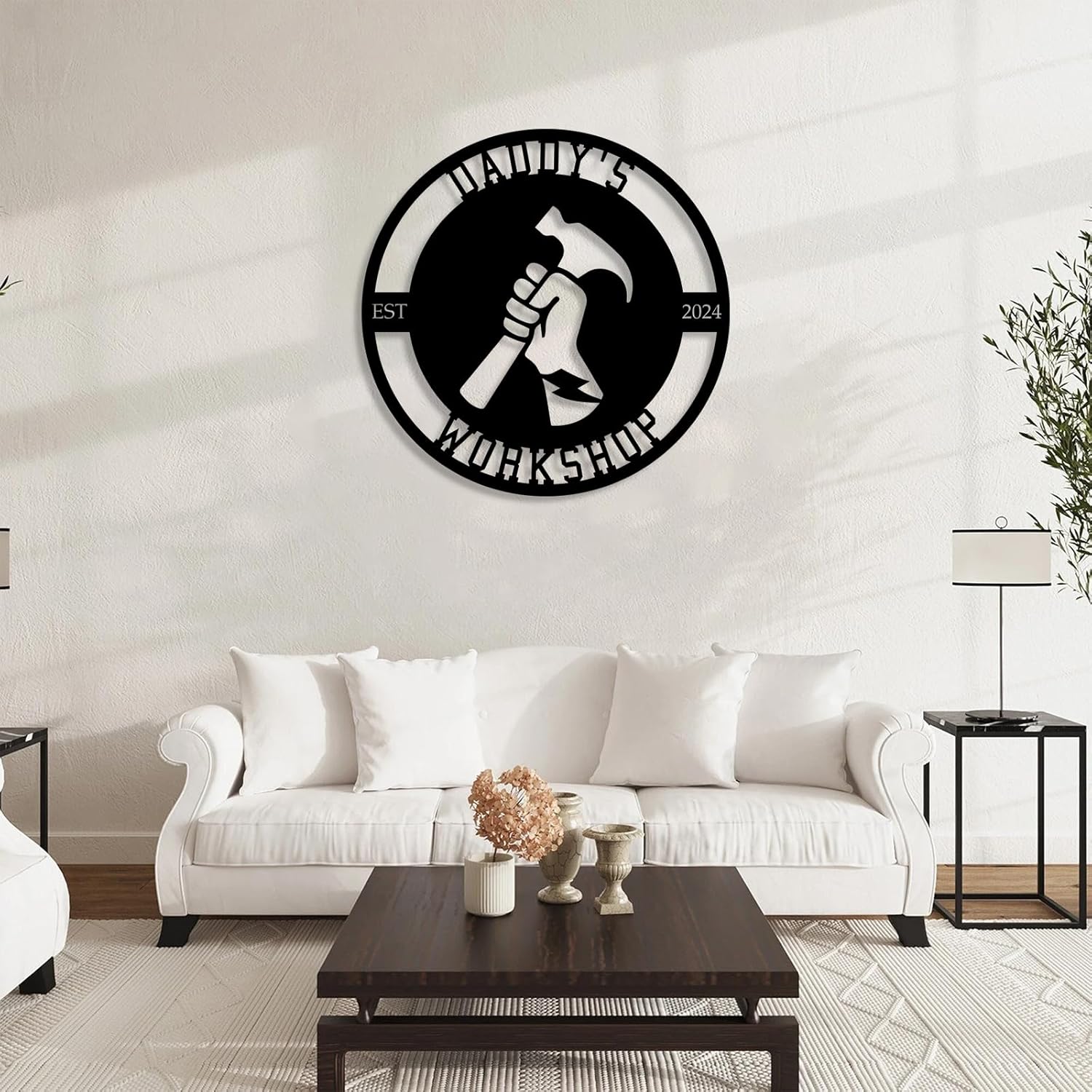 Personalized Worshop/Outdoor Metal Signs, Custom Plaque Wall Art, Father Gifts, Family Name Sign ms002-MetalsignX