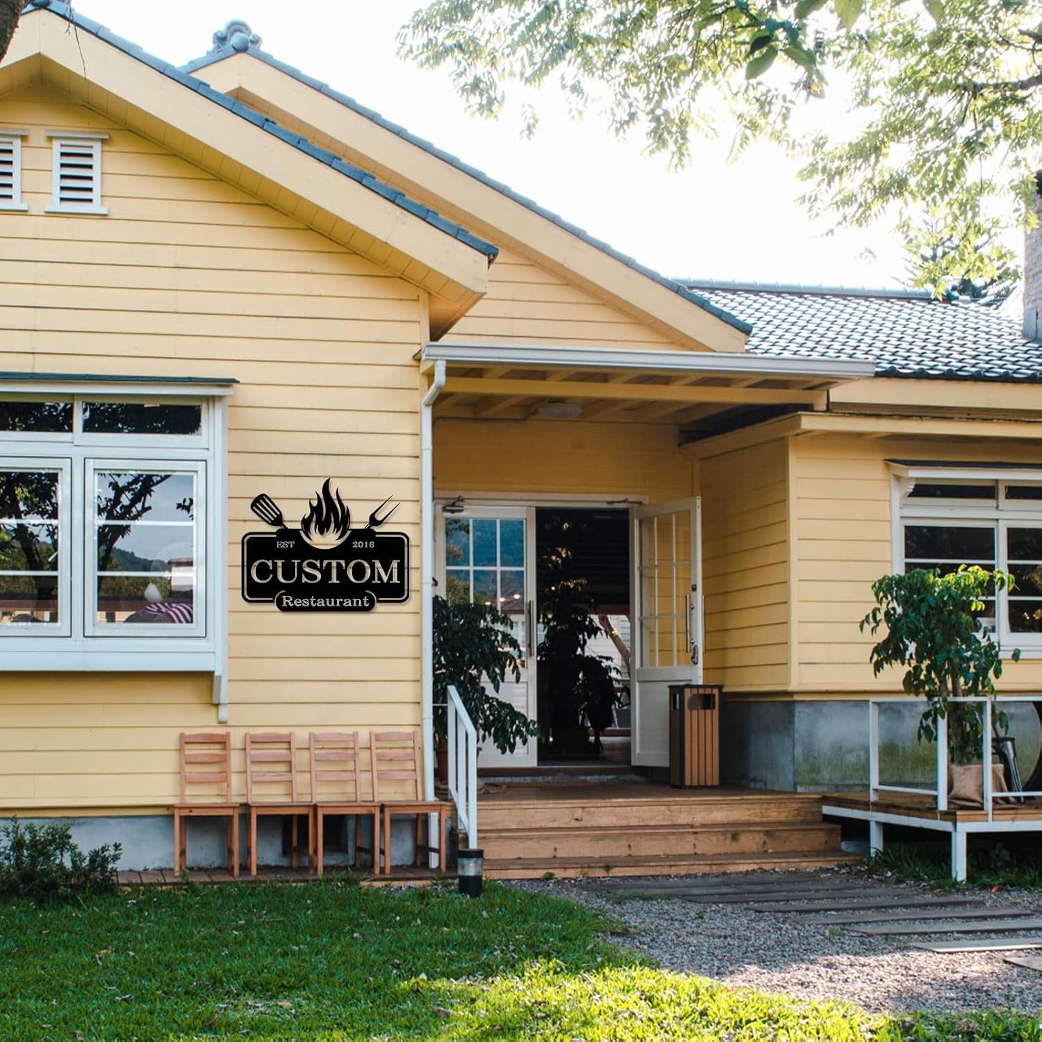 Custom Garden Sign, Vegetable Garden Sign, Personalized Metal Garden Signs for Outdoors-MetalsignX