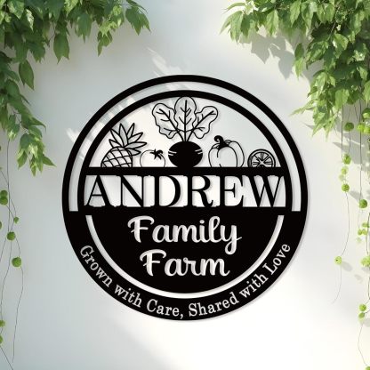 Custom Garden Sign, Vegetable Garden Sign, Personalized Metal Garden Signs for Outdoors-MetalsignX