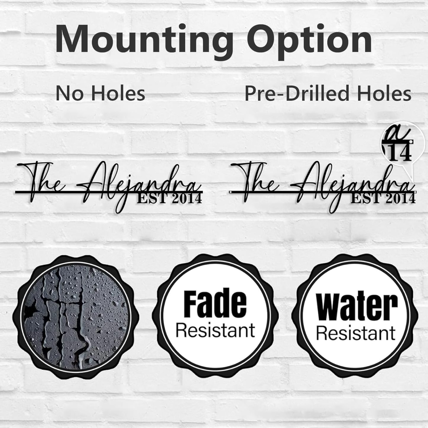 Personalized Family Name Sign, Custom Metal Sign, Last Name Signs for Home-MetalsignX