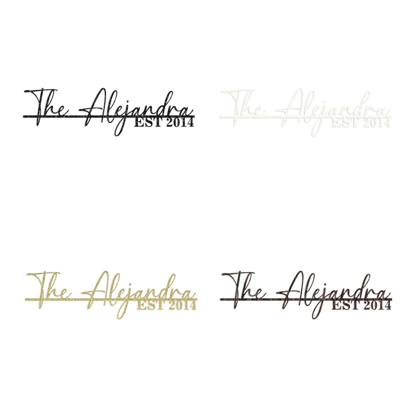 Personalized Family Name Sign, Custom Metal Sign, Last Name Signs for Home-MetalsignX