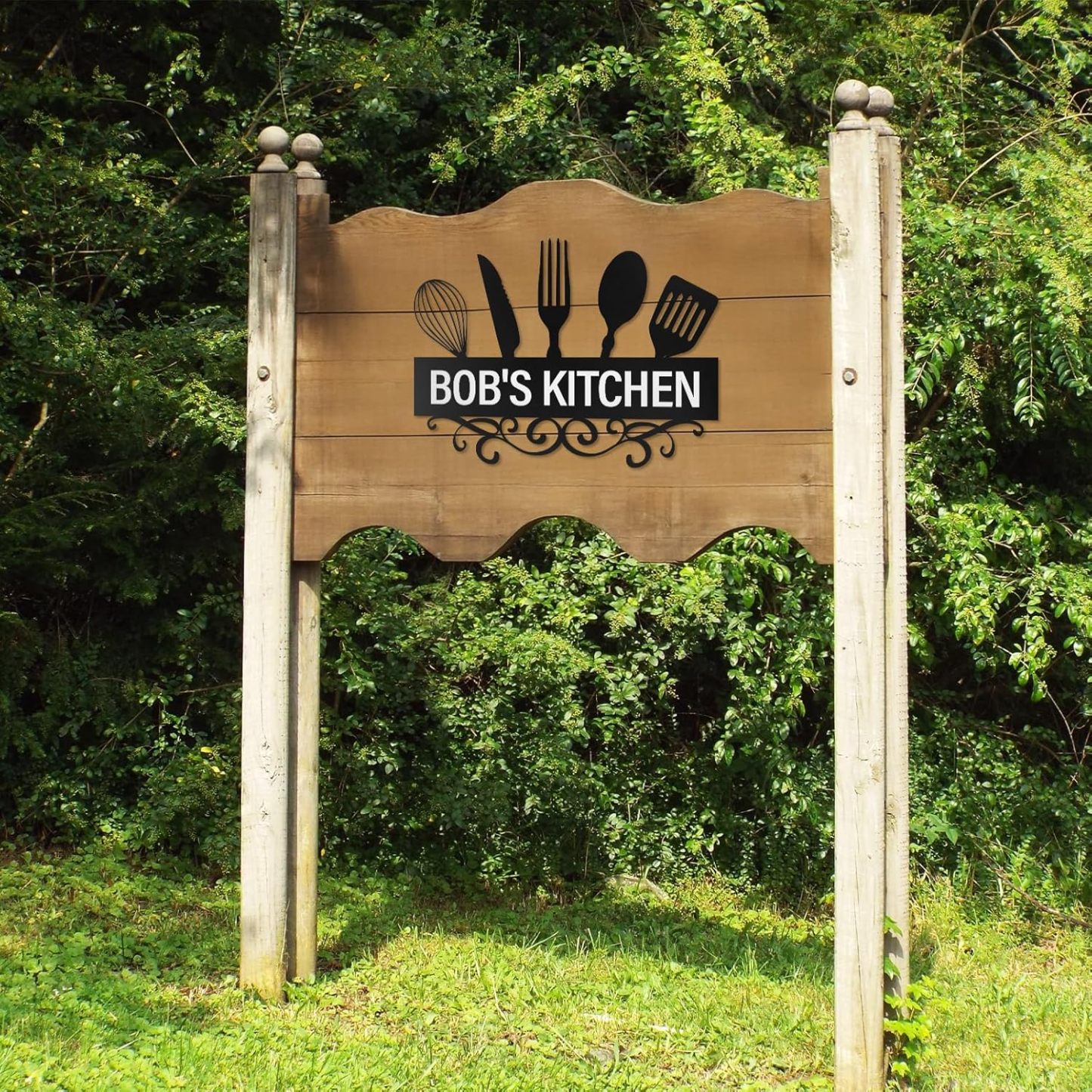 Custom Garden Sign, Vegetable Garden Sign, Personalized Metal Garden Signs for Outdoors-MetalsignX