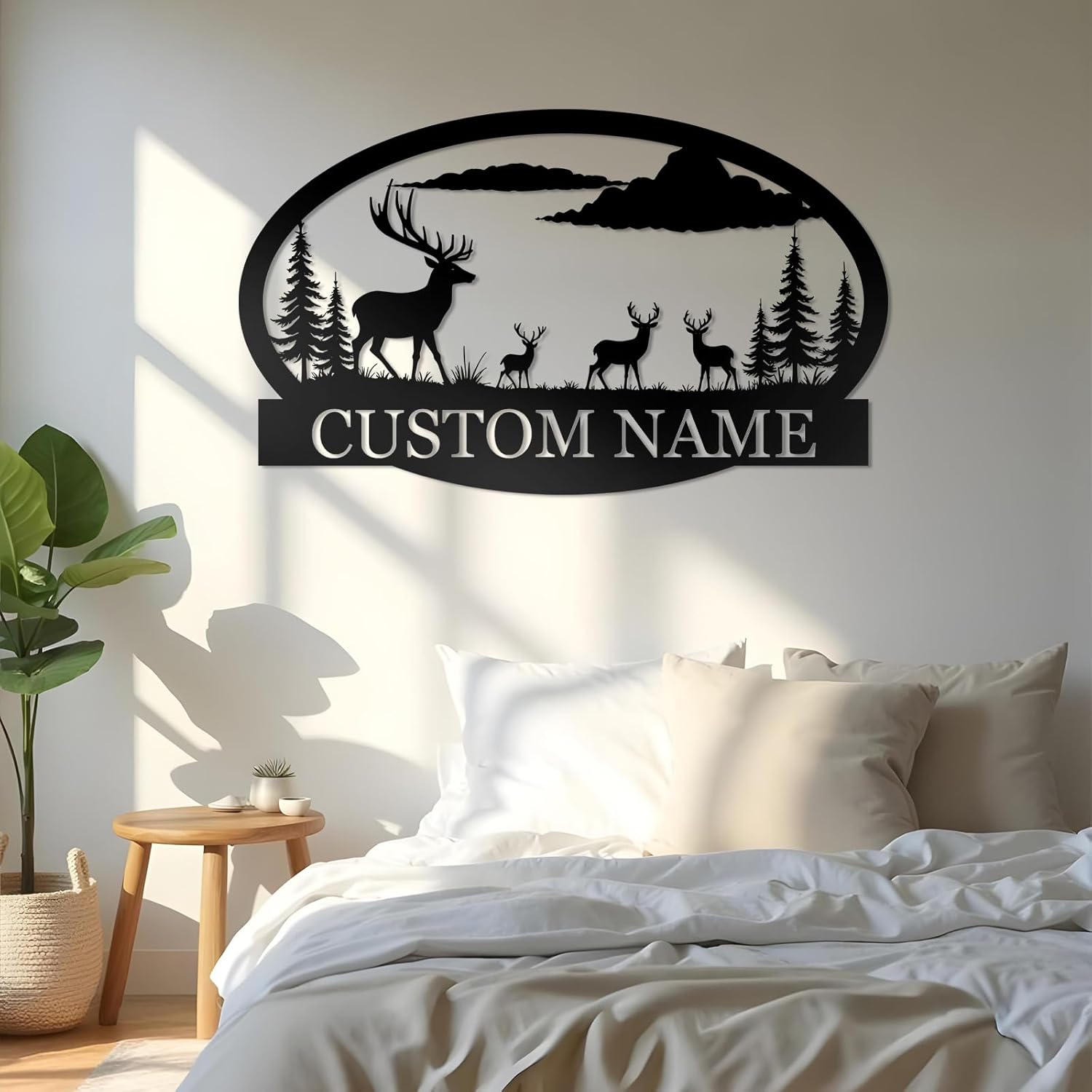 Personalized Metal Bear Sign, Custom Family Last Name Sign | Rustic Cabin and Outdoor Wall Decor-MetalsignX