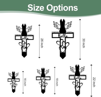 Personalized Pet Memorial Garden Stake, Custom Cat Headstone for Outdoor Decor | Memorial Plaque for Lost Pets-MetalsignX