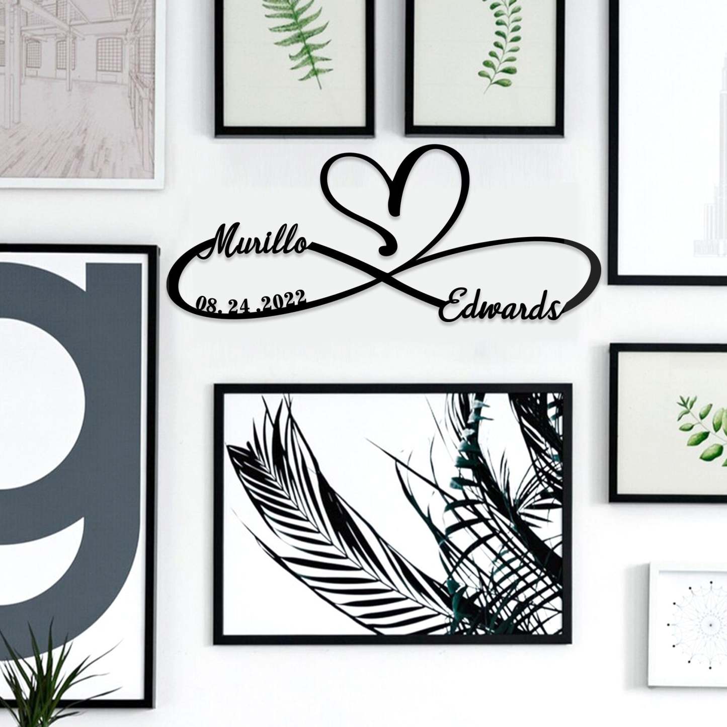 Personalized 100% Handmade Wedding Metal Sign of Name And Special Date-MetalsignX