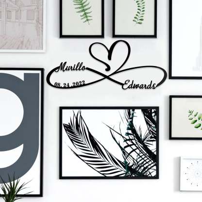 Personalized 100% Handmade Wedding Metal Sign of Name And Special Date-MetalsignX