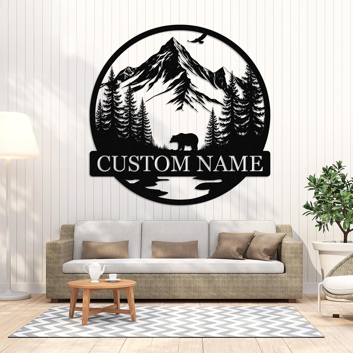 Custom Iron Animal Signs - Personalized Metal Wall Decor with Dragon, Bear, Fox & More-MetalsignX