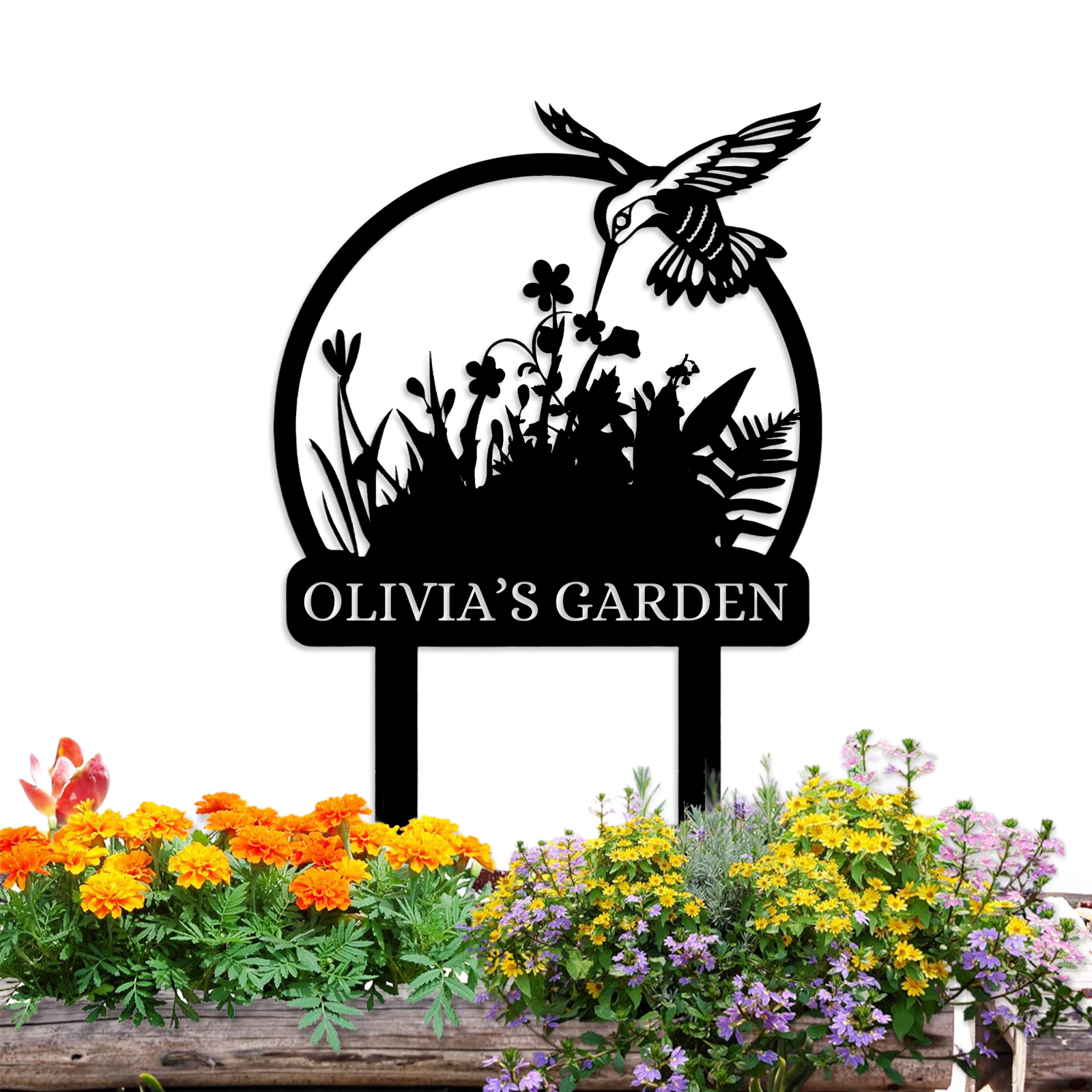 Personalized Rabbit Metal Garden Signs | Farm Animal Sign | Rabbit Sympathy Gift | Garden Signs Plaque Outdoor Decor-MetalsignX