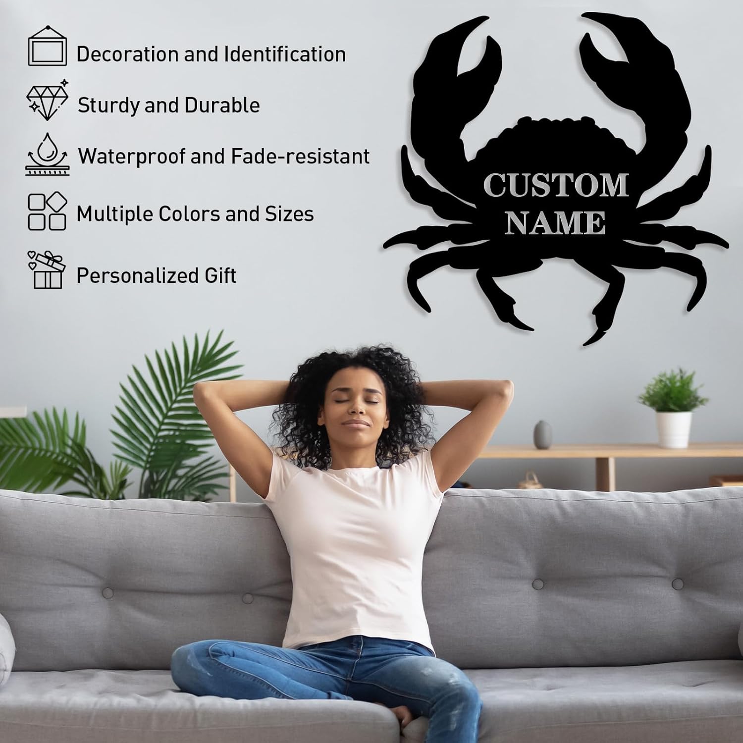 Personalized Beach Metal Sign, Custom Flamingo Metal Name Sign-MetalsignX