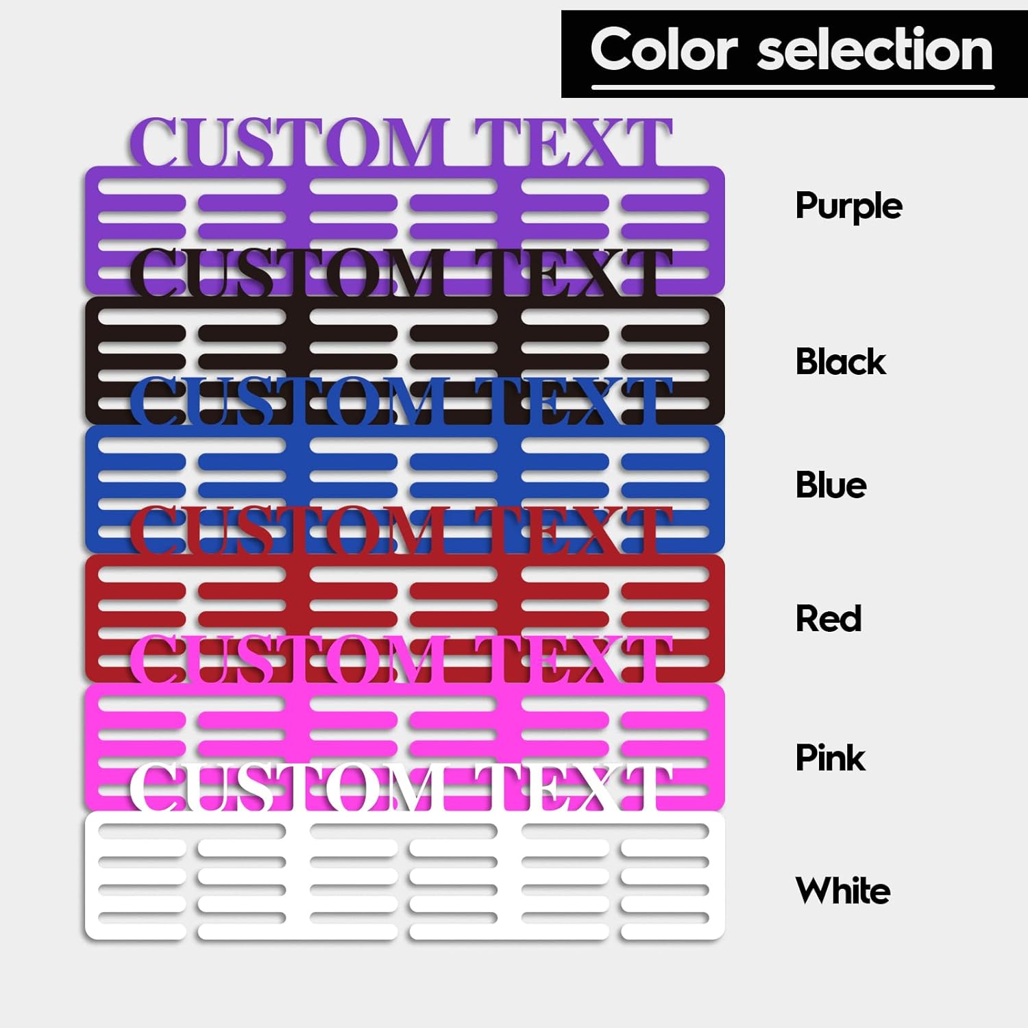 Custom Medal Hanger with Name, Wall Mount Holder for 60 Medals, Perfect for Youth Athletes & Sports Awards-MetalsignX