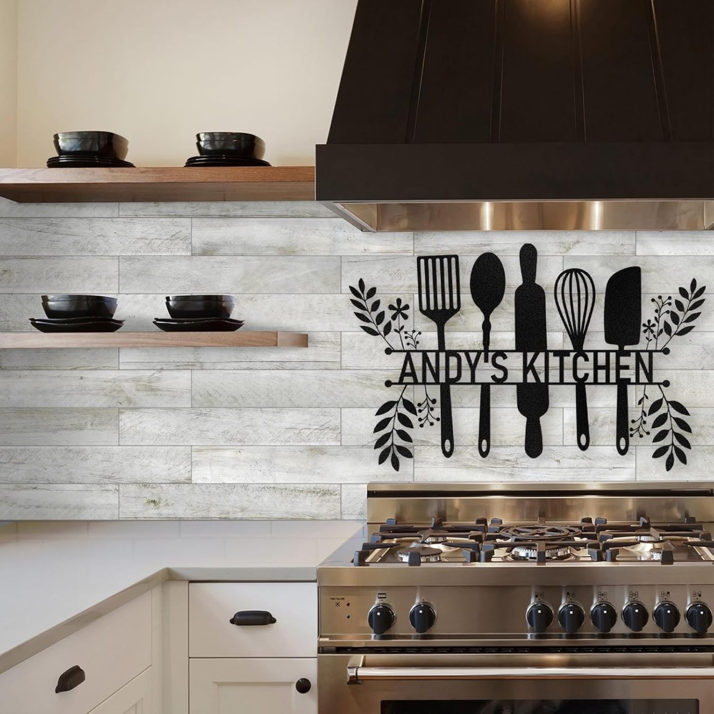 Personalized Kitchen Wall Plaque - Coffee, BBQ & Wine Metal Art for Food Lovers-MetalsignX