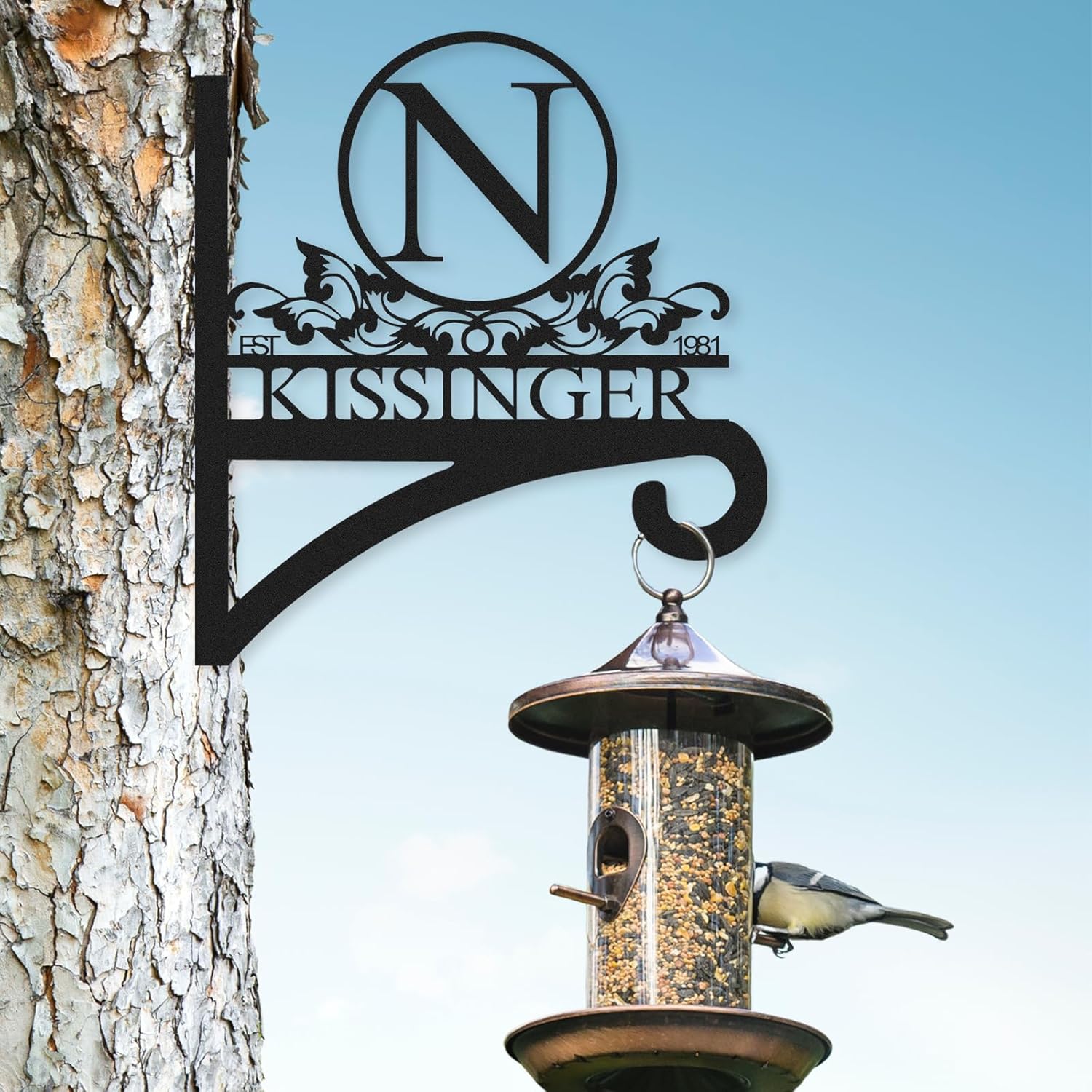 Custom Name Decorative Metal Wall Hook Indoor and Outdoor,Personalized Wall Mounted Hanging Plant Hooks-MetalsignX