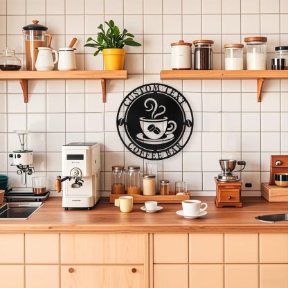 Coffee Bar Custom Metal Sign , Rustic Cafe & Home Brewing Station Decor-MetalsignX