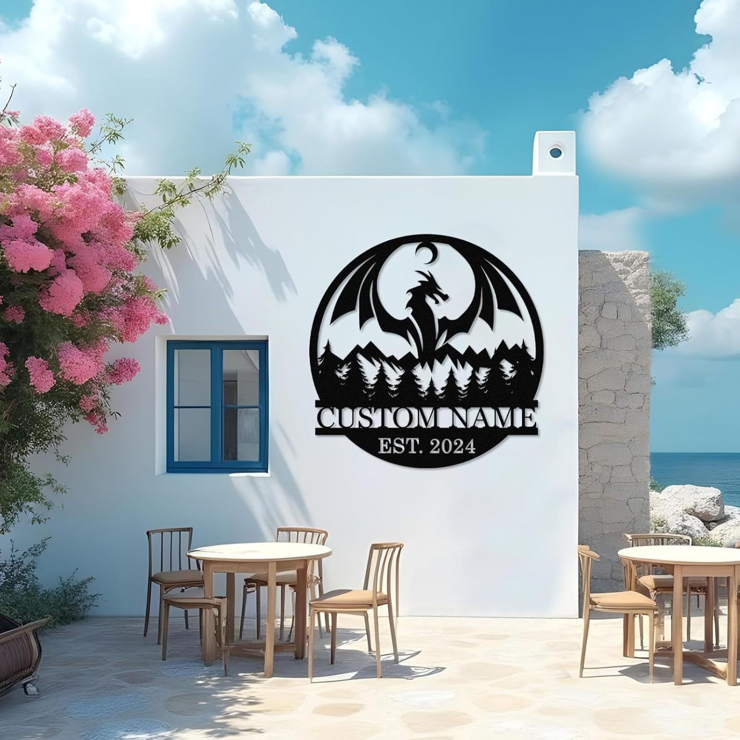 Custom Iron Animal Signs - Personalized Metal Wall Decor with Dragon, Bear, Fox & More-MetalsignX