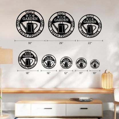 Custom Garden Sign, Vegetable Garden Sign, Personalized Metal Garden Signs for Outdoors-MetalsignX