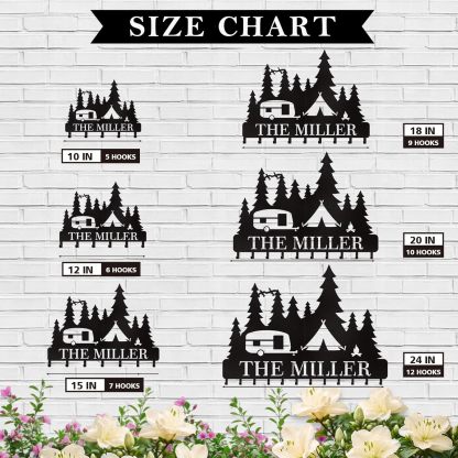 Personalized Key Holder for Wall, Custom Forest Deer Coat Rack Wall Hanging-MetalsignX