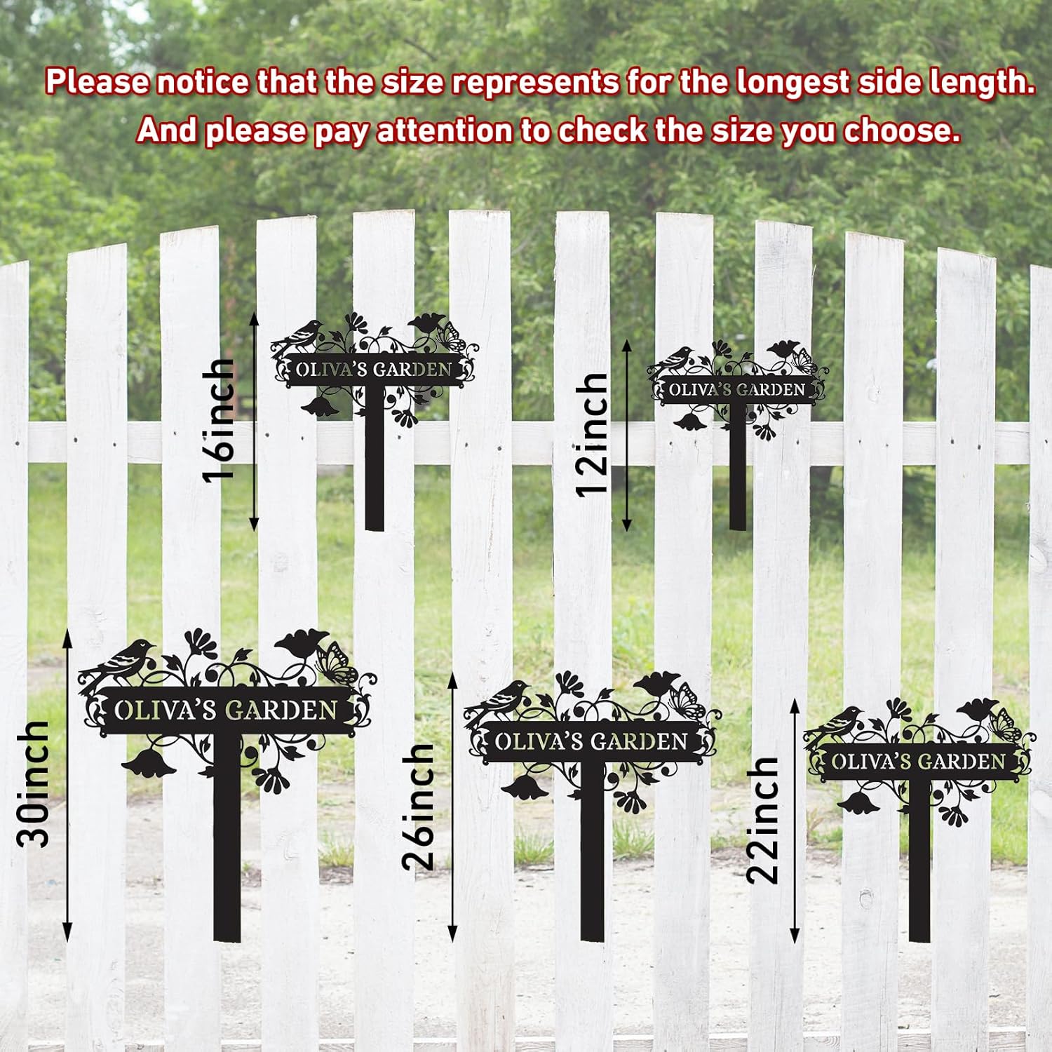 Personalized Garden Stake Metal Sign-MetalsignX