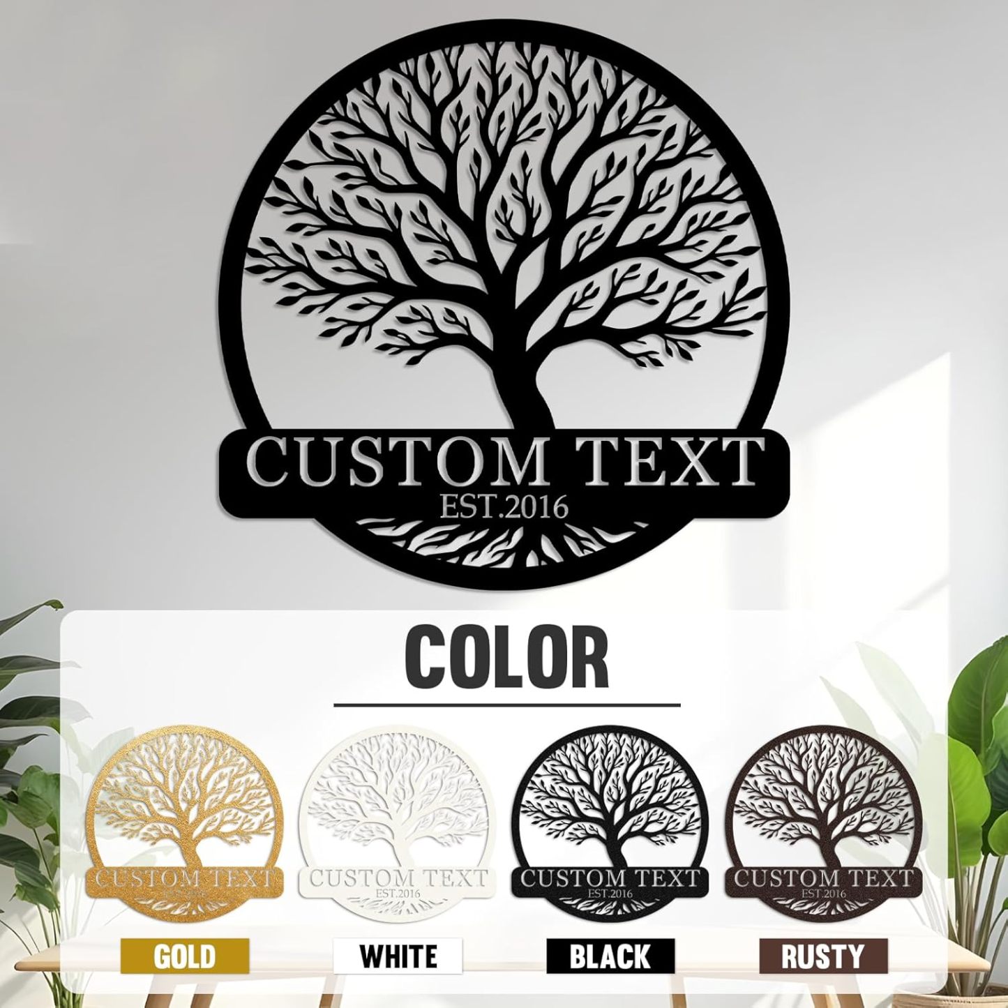 Personalized Metal Bear Sign, Custom Family Last Name Sign | Rustic Cabin and Outdoor Wall Decor-MetalsignX