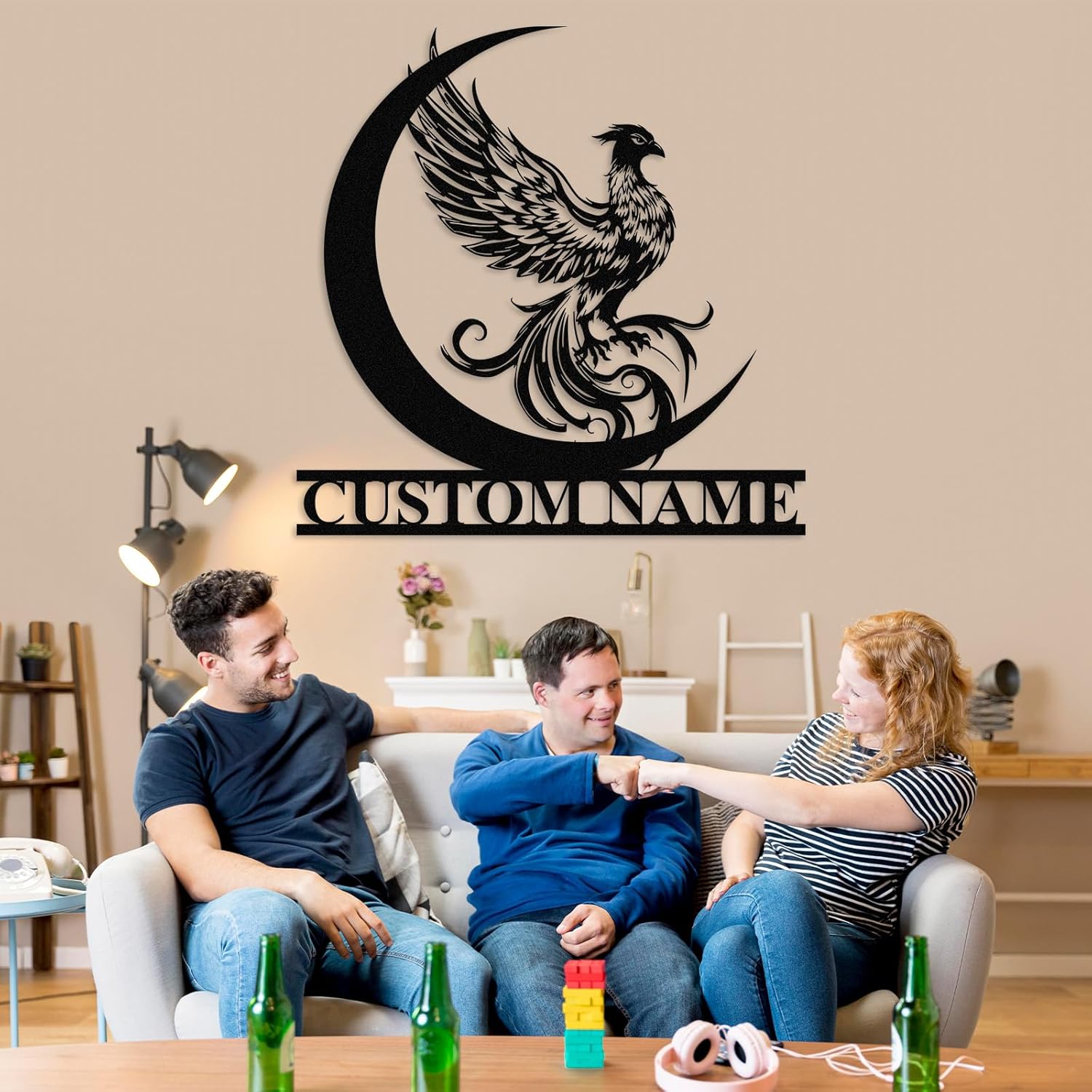 Custom Iron Animal Signs - Personalized Metal Wall Decor with Dragon, Bear, Fox & More-MetalsignX