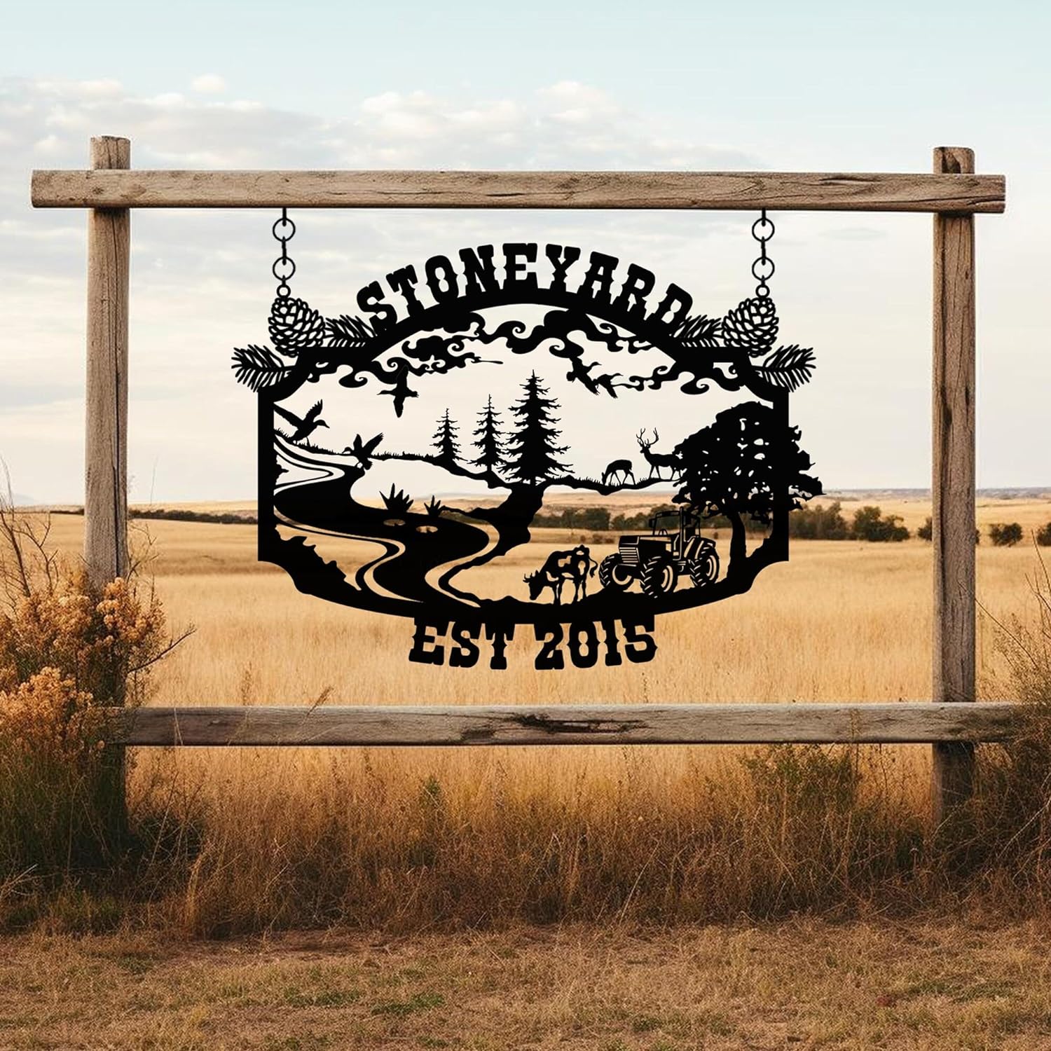 Custom Metal Signs, Personalized Farm House Metal Sign, Metal Wall Decor, Personalized Camping/Wedding Gifts-MetalsignX