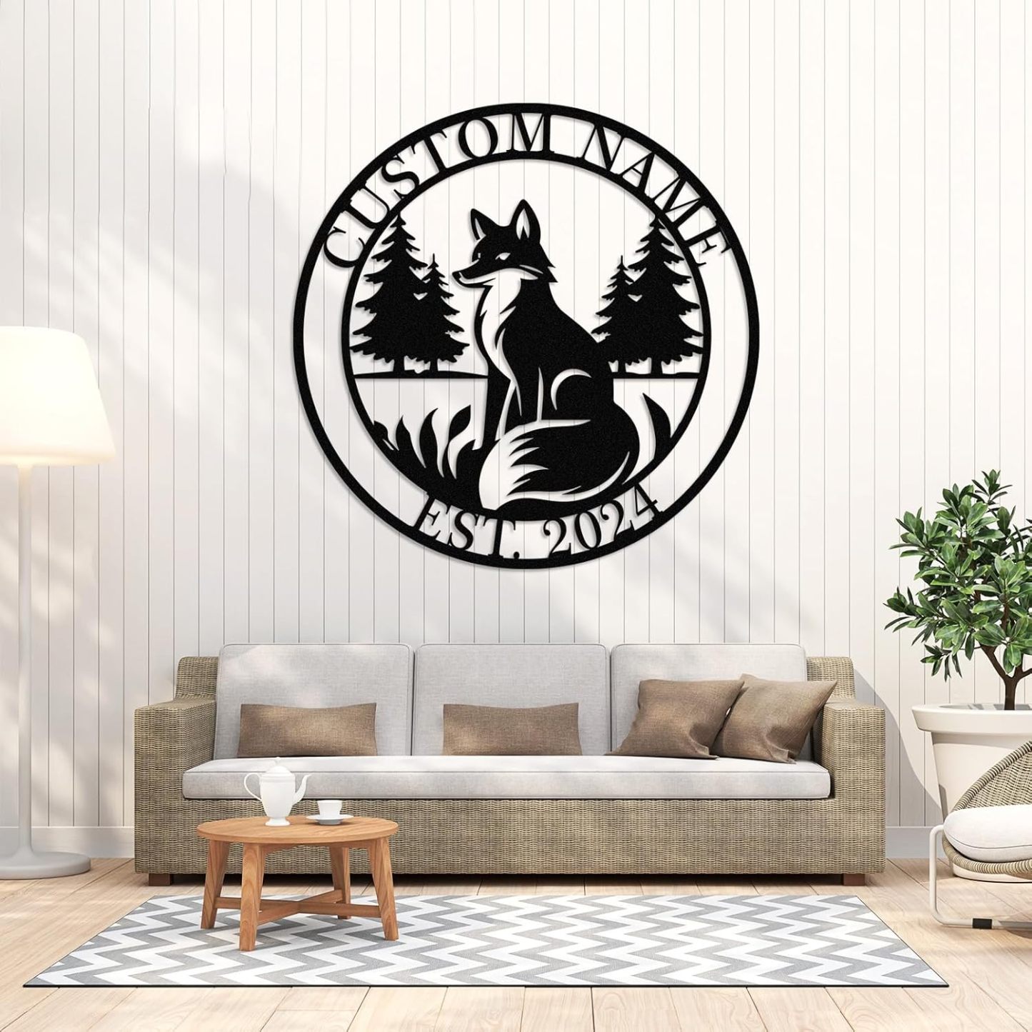 Custom Iron Animal Signs - Personalized Metal Wall Decor with Dragon, Bear, Fox & More-MetalsignX