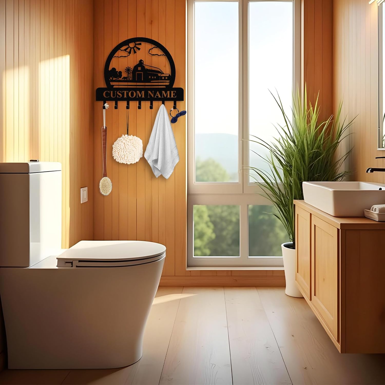 Personalized Key Holder for Wall, Custom Camping Wall Key Hooks with Name-MetalsignX