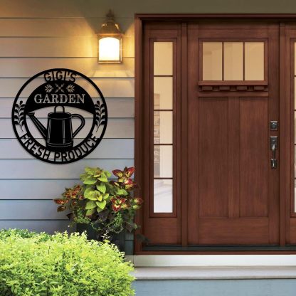 Custom Garden Sign, Vegetable Garden Sign, Personalized Metal Garden Signs for Outdoors-MetalsignX