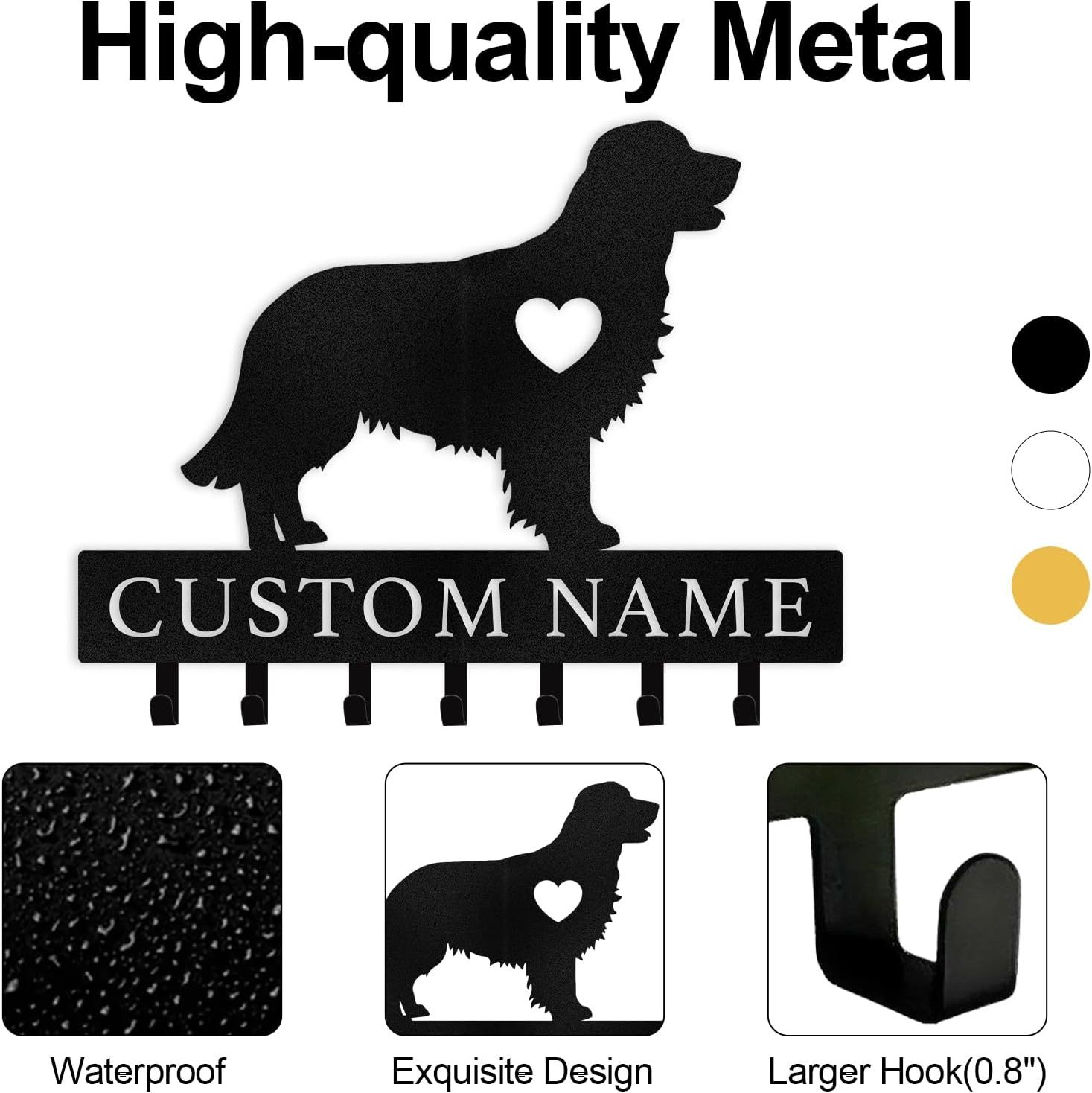 Personalized Key Holder on Wall, Custom Key Hanger Wall Mount with Name-MetalsignX