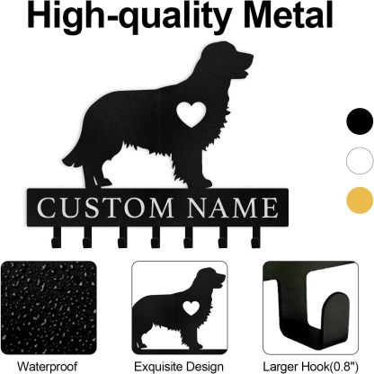 Personalized Key Holder on Wall, Custom Key Hanger Wall Mount with Name-MetalsignX