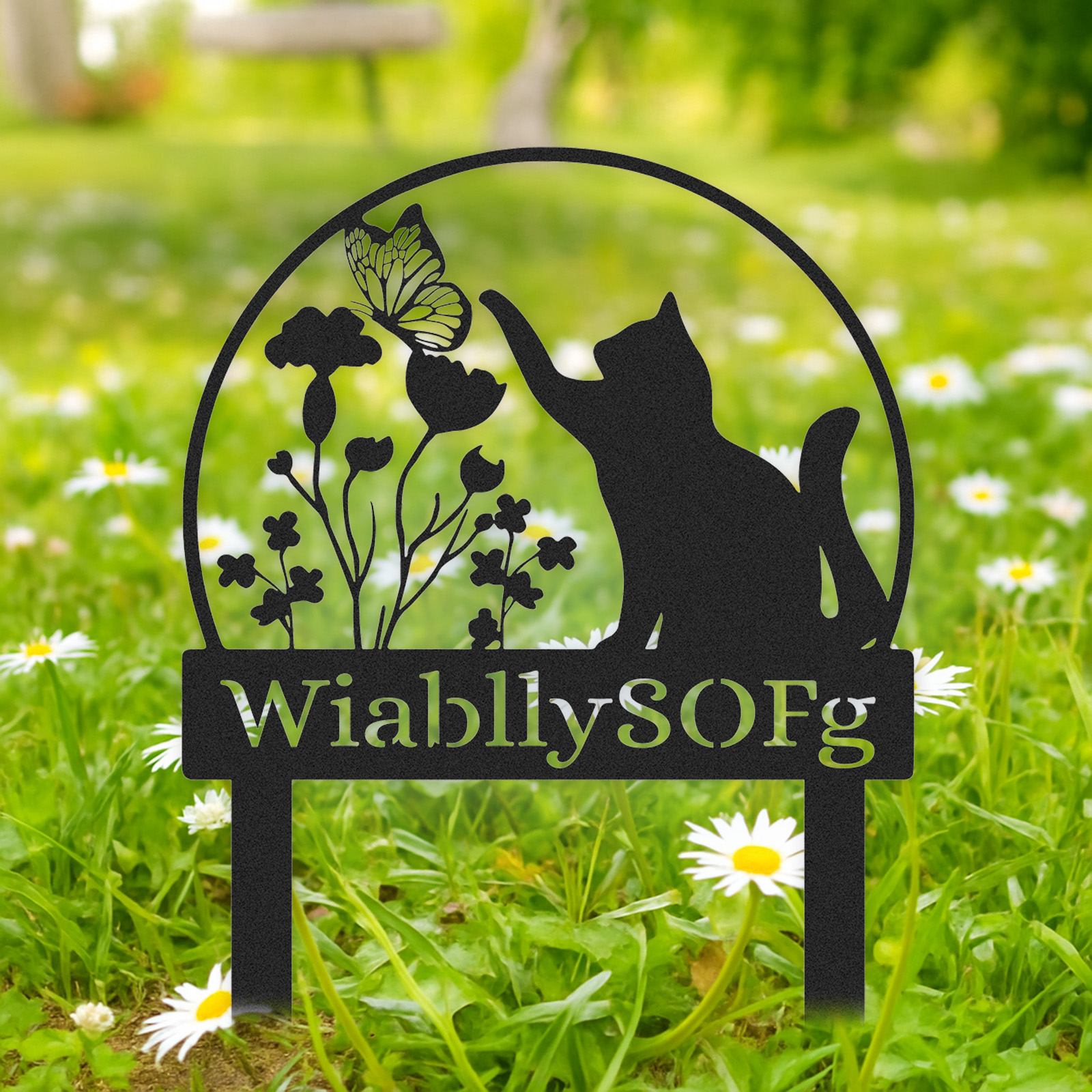 Personalized Garden Stake Metal Sign 