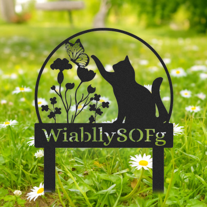 Personalized Garden Stake Metal Sign 