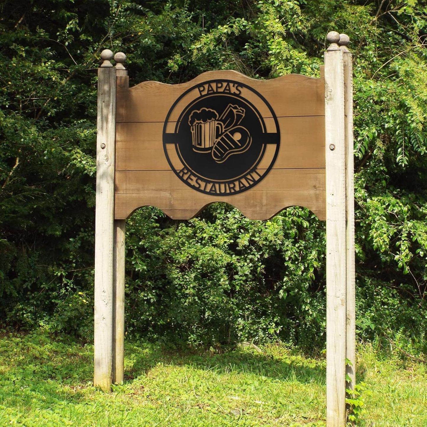 Custom Garden Sign, Vegetable Garden Sign, Personalized Metal Garden Signs for Outdoors-MetalsignX