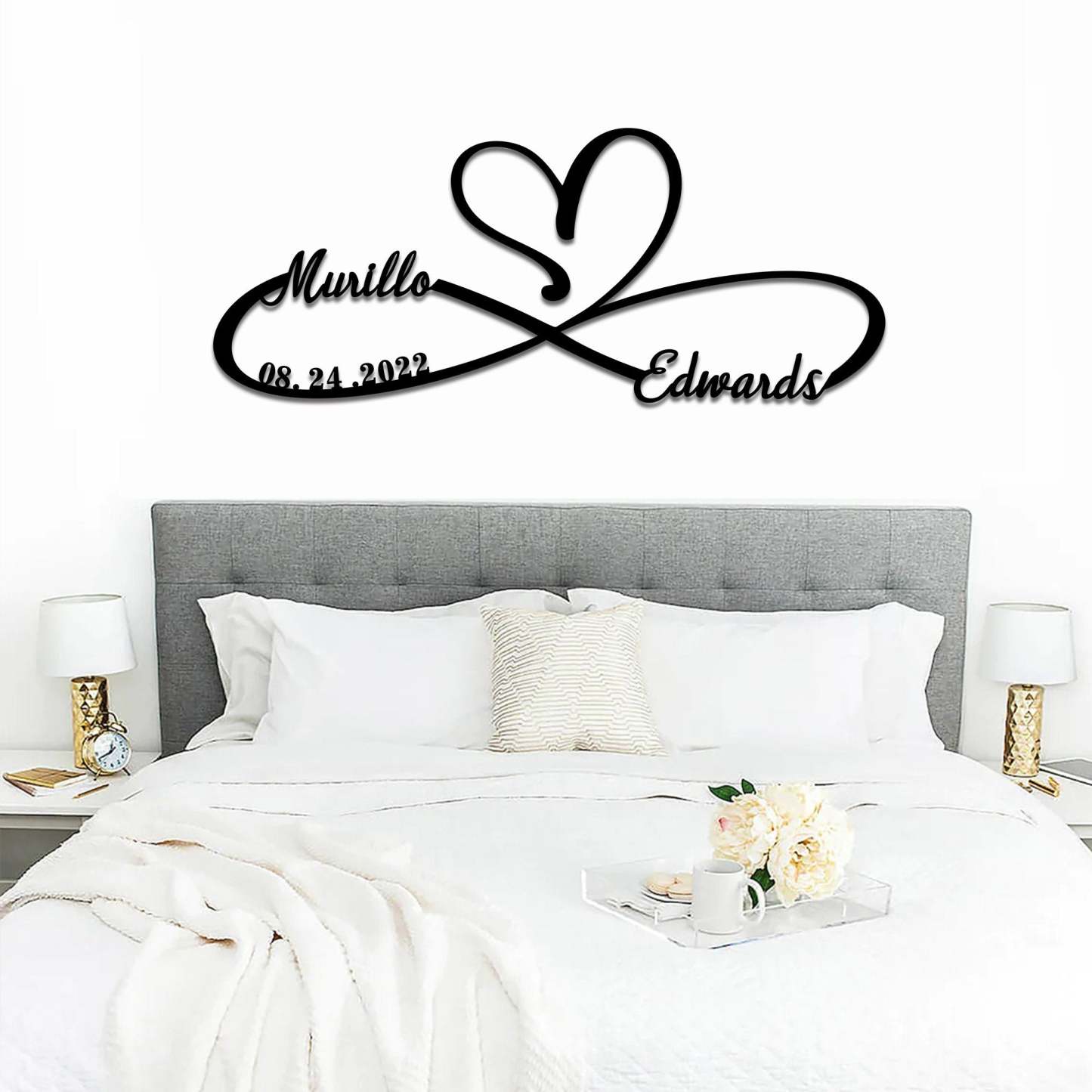 Personalized 100% Handmade Wedding Metal Sign of Name And Special Date-MetalsignX