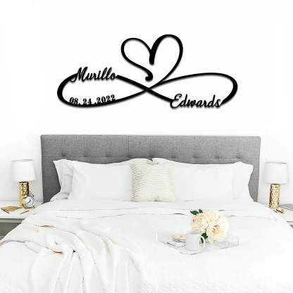 Personalized 100% Handmade Wedding Metal Sign of Name And Special Date-MetalsignX