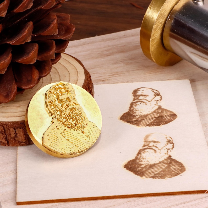 Custom Photograph Branding Iron for Woodworker Signature Branding Iron Wood burning iron with box custom metal stamp for christmas gifts