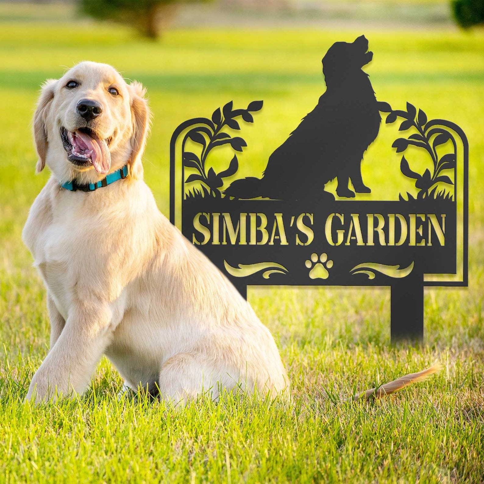 Custom Metal Pet Memorial Garden Sign, Metal Stake, Dog Garden Sign, Pet Grave Markers, Dog Loss Gifts, Remembrance Stake, Dog Lover Gift