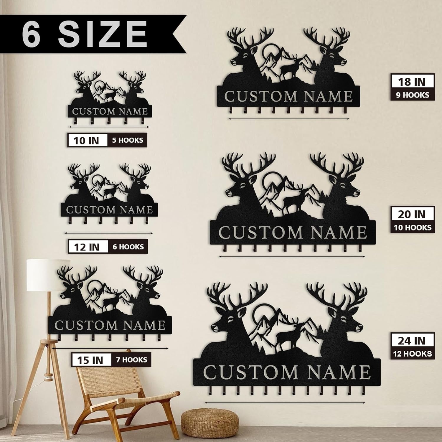 Personalized Polar  Key Hanger, Custom Metal Key Rack  | Unique Wall Organizer for Home Decor-MetalsignX