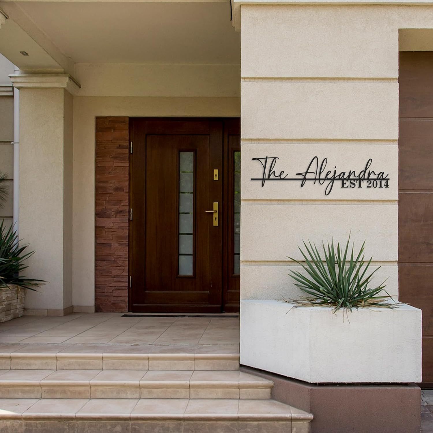 Personalized Family Name Sign, Custom Metal Sign, Last Name Signs for Home-MetalsignX