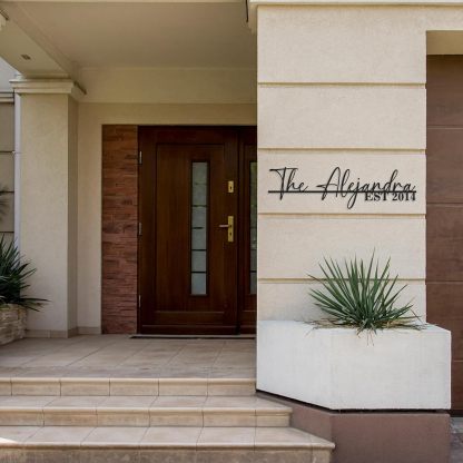 Personalized Family Name Sign, Custom Metal Sign, Last Name Signs for Home-MetalsignX