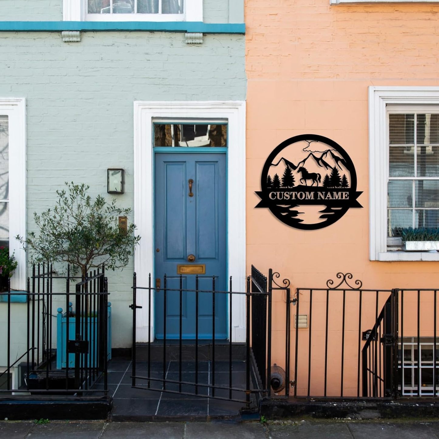 Personalized Beach Metal Sign, Custom Flamingo Metal Name Sign-MetalsignX