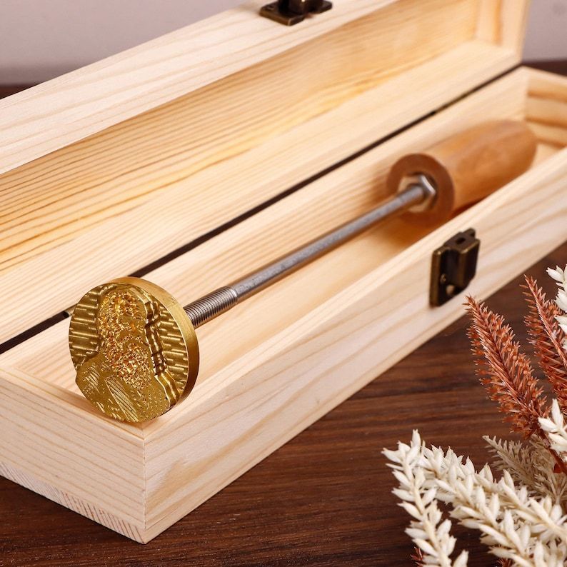 Custom Branding Iron for Woodworking Signature Branding Iron Wood burning stamp with gift box for dad Leather stamps