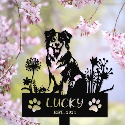 Personalized Pet Memorial Garden Stake, Custom Cat Headstone for Outdoor Decor | Memorial Plaque for Lost Pets-MetalsignX
