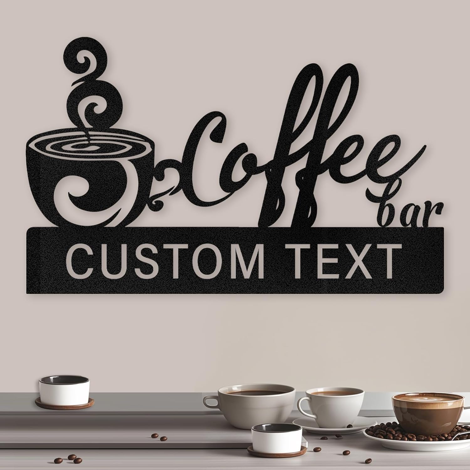 Coffee Lover’s Custom Metal Sign ,Rustic Cafe & Kitchen Wall Decor-MetalsignX