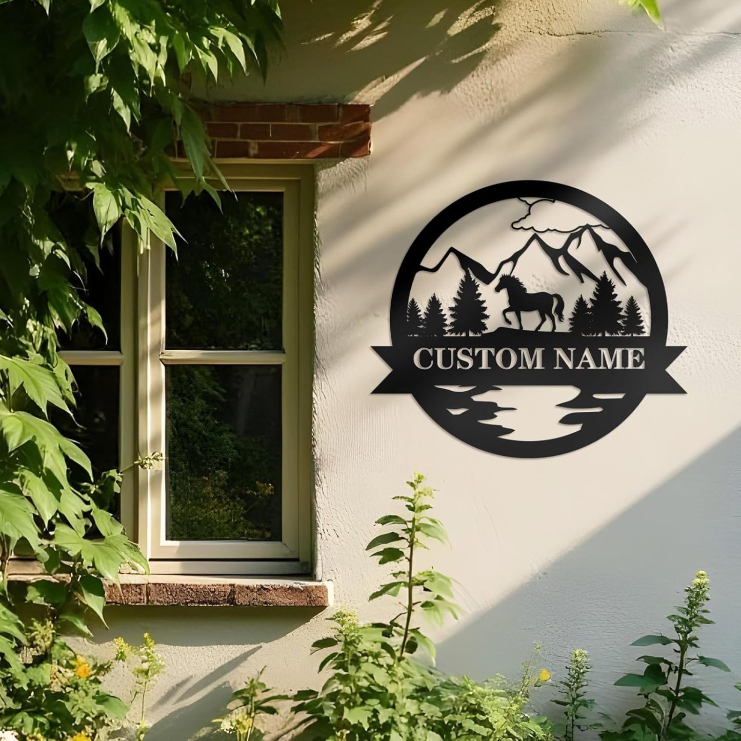 Personalized Beach Metal Sign, Custom Flamingo Metal Name Sign-MetalsignX