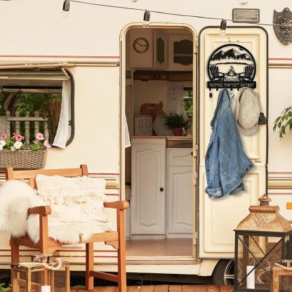 Personalized Mountain Design Key Holder for Wall-MetalsignX